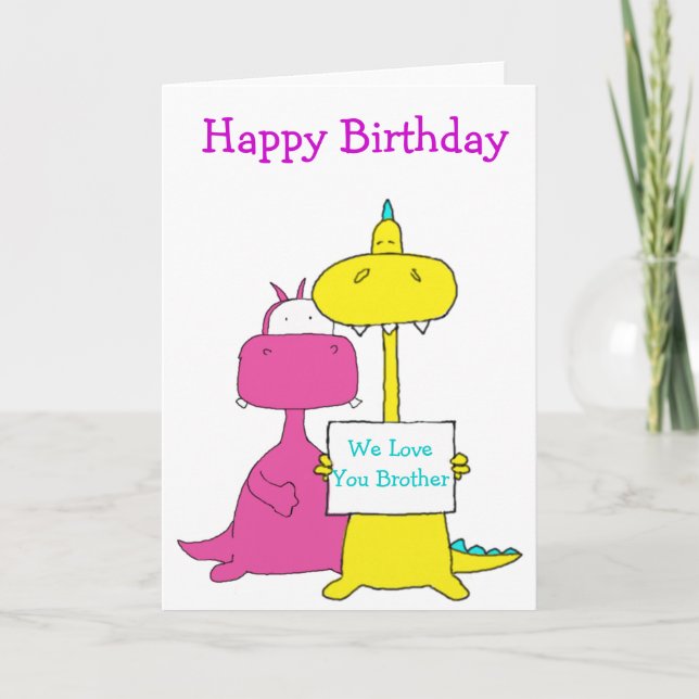 Cartão Irmão do feliz aniversario (Frente)