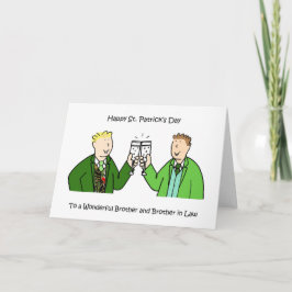 Cartão Irmão e irmão em Rua de Direito Feliz Dia de Patri