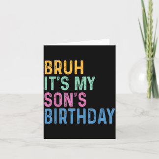 Cartão Irmão É O Aniversário Do Meu Filho Engraçado Filho
