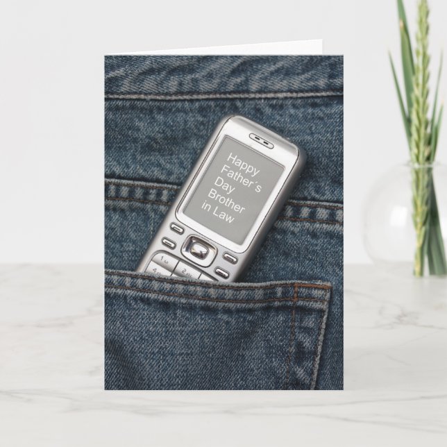 Cartão Irmão em Direito Feliz Dia de os pais (Frente)