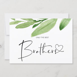 Cartão Irmão Novo Bebê Verde