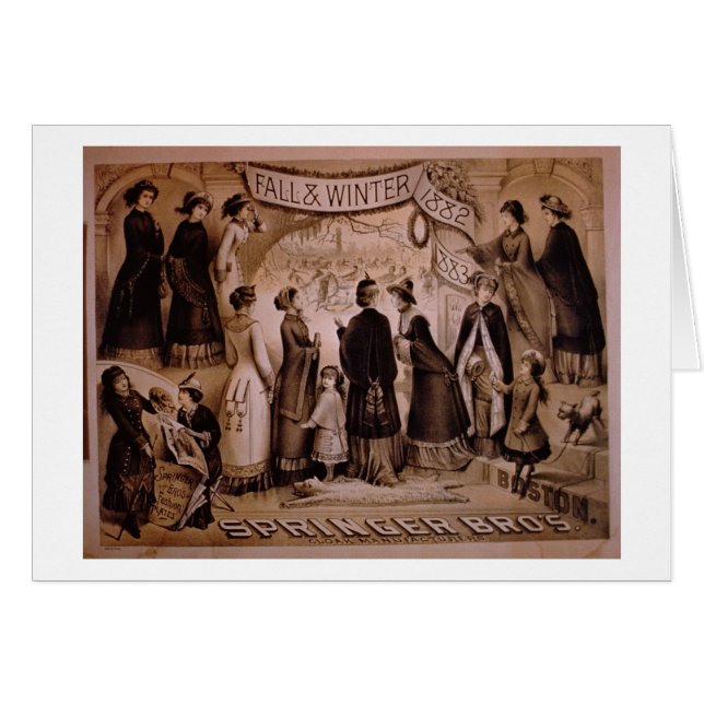 Cartão 'Irmãos de Springer, Boston, queda e inverno (Frente Horizontal)