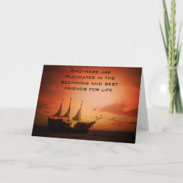 Cartão Irmãos, melhores amigos para a vida