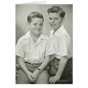 Cartão Irmãos no estúdio