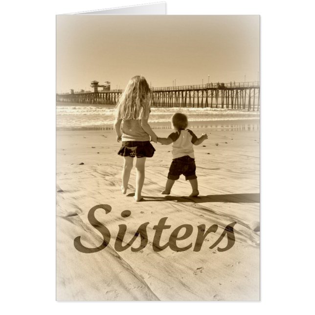 Cartão Irmãs de Crianças (Frente)