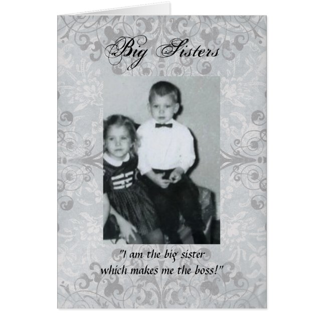 Cartão "Irmãs e Irmãos Pequenos" (Frente)