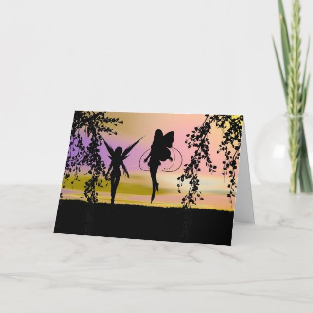 Cartão Irmãs Fadas (Frente)