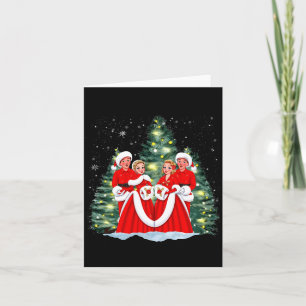 Cartão Irmãs Natal Branco Filme 1954 Xmas Neve Feriad