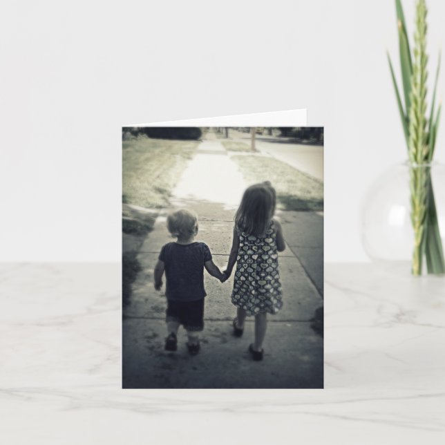 Cartão Irmãs (vazio para dentro) (Frente)