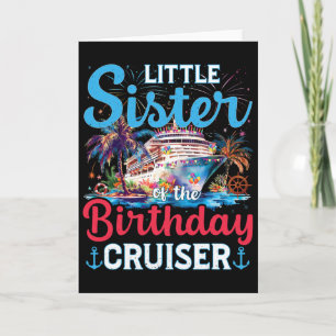 Cartão Irmãzinha Do Cruiser De Aniversário Crucero Divert