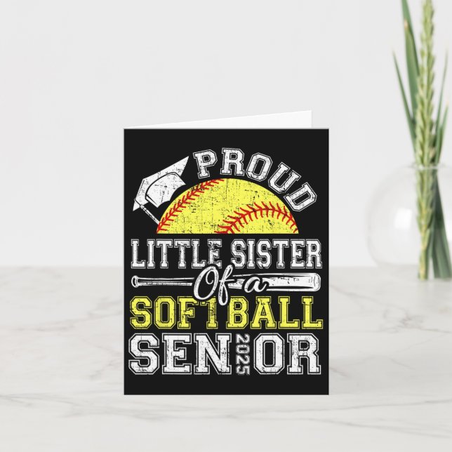 Cartão Irmãzinha Orgulhosa De Um Formando Do Ensino Médio (Frente)