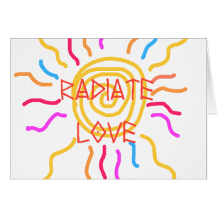 Cartão Irradie o amor Sun
