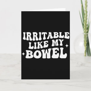 Cartão Irritável Como Meu Intestino 