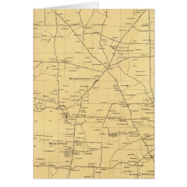 Cartão Irwin Township (Frente)