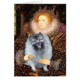 Cartão Isabel I - Keeshond (F)