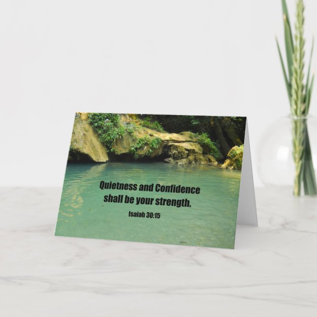 Cartão Isaiah 30:15 (Frente)