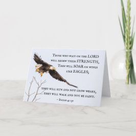 Cartão Isaiah 40:31 Aqueles que esperam pelo Senhor, Bíbl