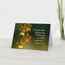 Cartão Isaiah 40:8 Inspiracional