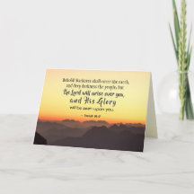 Isaiah 60:2 A escuridão deve cobrir a Bíblia da Te