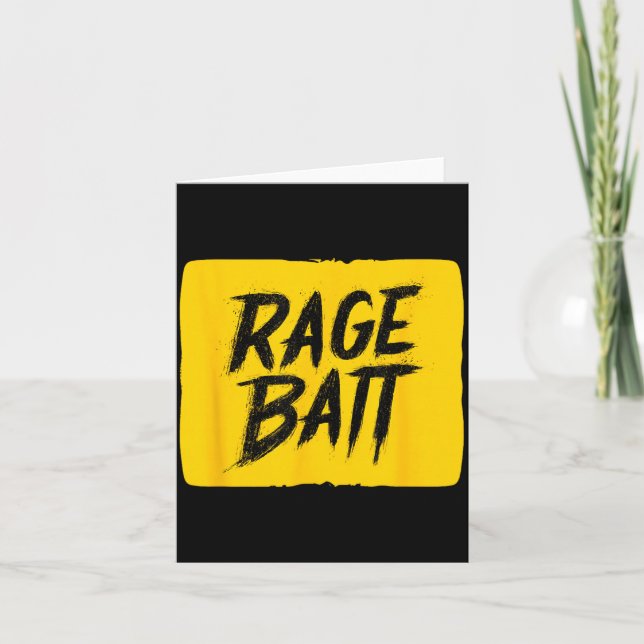 Cartão Isca Gráfica Yellow Rage (Frente)