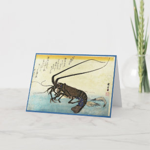 Cartão Isebi & Ebi - Lagosta (Lagosta Espinosa) e Camarão