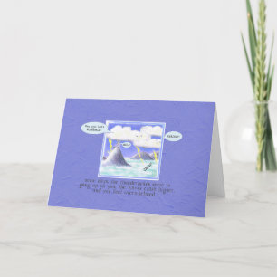 Cartão Island Hitchhiker "AJUDA!" Amizade