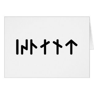 Cartão Islândia ᛁᛋᛚᛅᚾᛏ ~ Runas Futhark Mais Novos