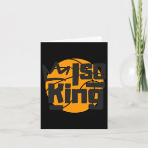 Cartão Isolamento de Basquete King One Man Show