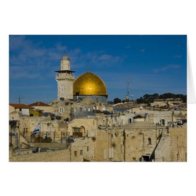 Cartão Israel, Jerusalém, Cúpula da Rocha (Frente Horizontal)