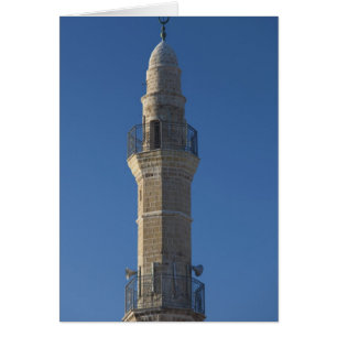 Cartão Israel, Tel Aviv, Jafa, minarete da mesquita