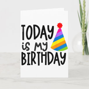 Cartão Isso Diz Que Hoje É Meu Aniversário - Design de Ch