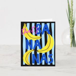 Cartão Isso é Banana Humor de Frutas Engraçadas Retro Ver