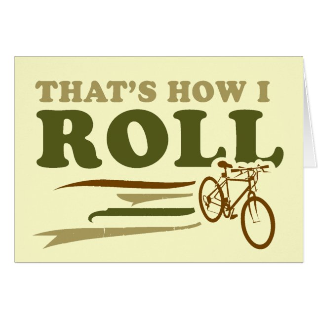 Cartão Isso é como eu rolo (Frente Horizontal)