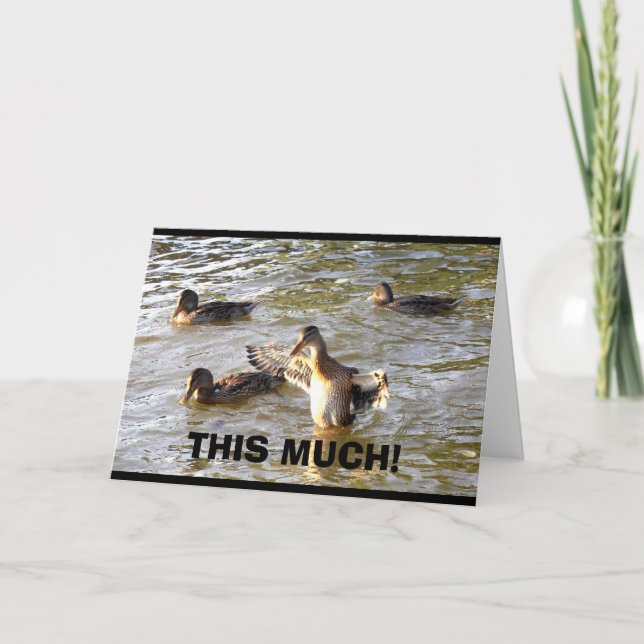 Cartão Isso é o quanto eu te amo! (Frente)