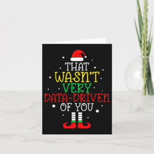 Cartão Isso não foi feito com dados de Natal
