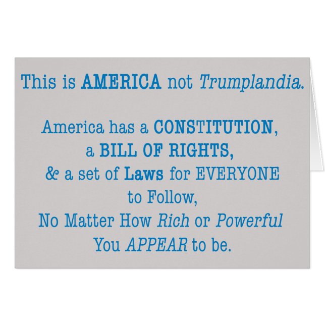 Cartão Isto é a América (Frente horizontal)