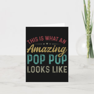Cartão Isto É Como Um Incrível Pop Pop Se Parece Pai&