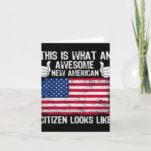Cartão Isto É Como Um Novo Cidadão Americano Incrível Par