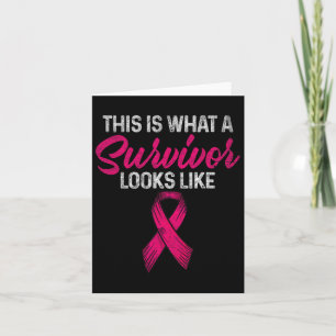 Cartão Isto É O Que Um Sobrevivente Parece Com O Cancer D