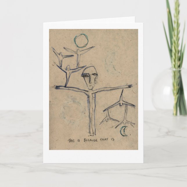 Cartão Isto é porque é... ensino de Buda (Frente)