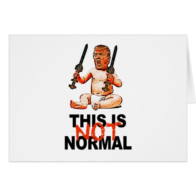 Cartão Isto não é normal (Frente Horizontal)