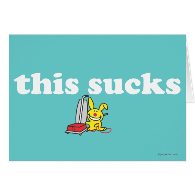 Cartão Isto suga (Frente Horizontal)