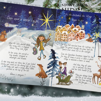 Cartão It Takes a Village Winter Fairy Storybook Keepsake