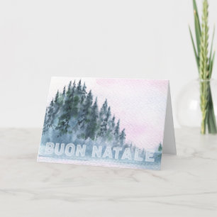 Cartão * Itália Alpes Italianos Buon Natale