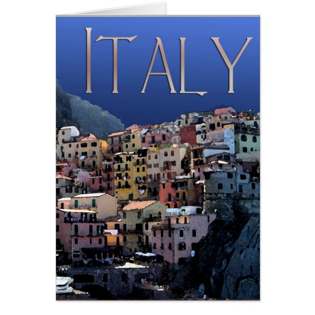 Cartão Italia - Cinque Terre (Frente)
