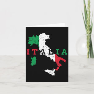 Cartão Itália Mapa Bandeira Italiana Orgulho Presente Her