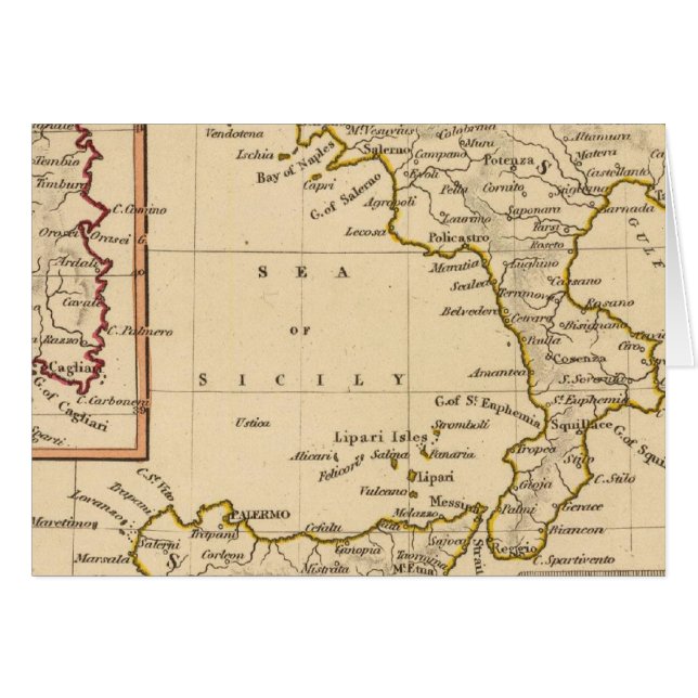 Cartão Itália Meridional (Frente Horizontal)