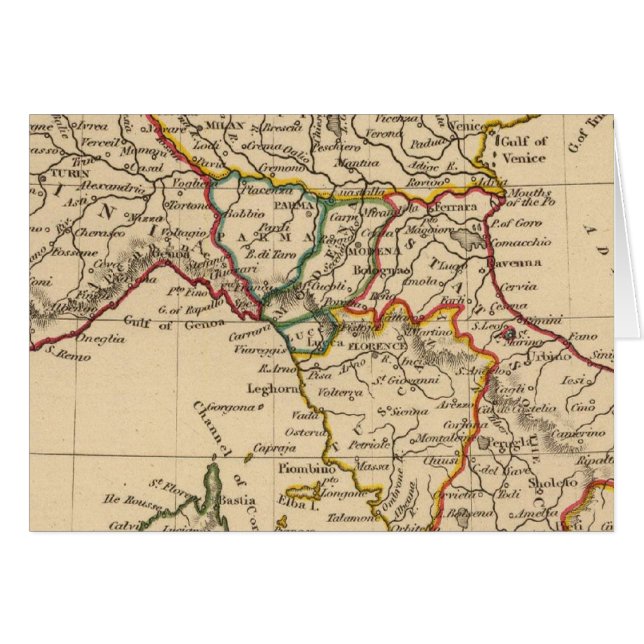 Cartão Itália norte (Frente Horizontal)