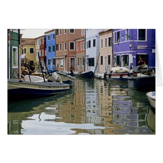 Cartão Itália - Reflexões de Burano (Frente Horizontal)
