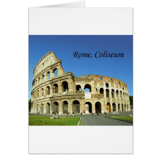 Cartão Itália, Roma, Coliseu Romano (Rua.K.)